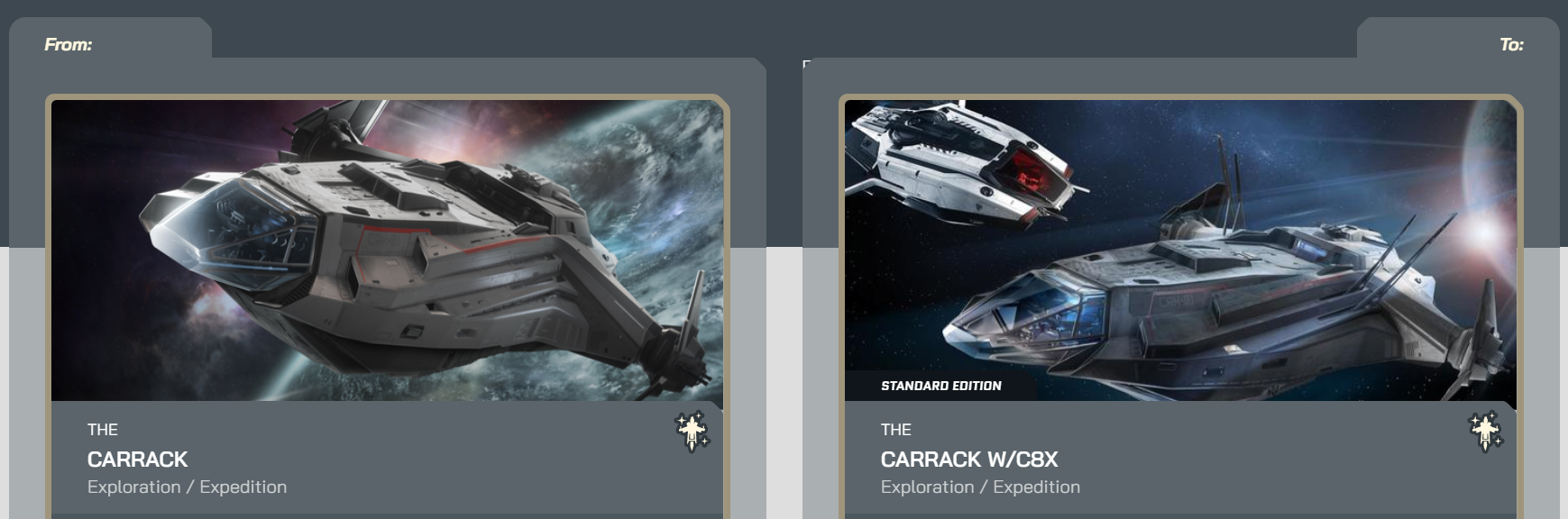Carrack to Carrack W/C8X Upgrade CCU – image