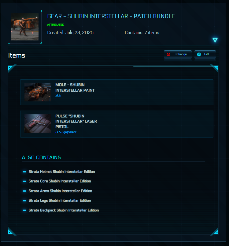 Gear - Shubin Interstellar - Patch Bundle – image