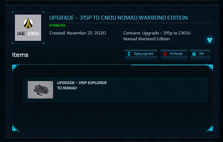 CCU 315p to Nomad with LTI – image